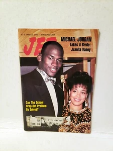 Vintage Jet Magazine October 9 1989 Michael Jordan Bride Juanita Vanoy Rare - Picture 1 of 2