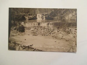 RPPC Davis Oklahoma Postcard Price Falls OK Real Photo - Picture 1 of 2