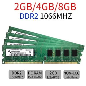 8GB 4GB 2GB DDR2 1066MHz PC2-8500U DIMM RAM OC Desktop Gaming Memory Qimonda LOT - Picture 1 of 14