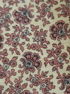 Vintage Blumen Shabby Chic BAUMWOLLSTOFF SPRINGS INDUSTRIES ca. 40" x 70" - Bild 1 von 6