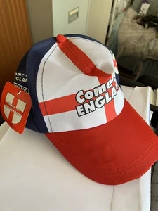 "Come on England" Baseball Hat, Polyester, Adjustable - Picture 1 of 2