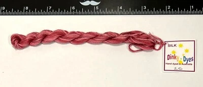 Dinky Dyes #26 Wild Cherry 100% Silk Embroidery Thread 8 Mtrs Cross Stitch - Image 1 of 2