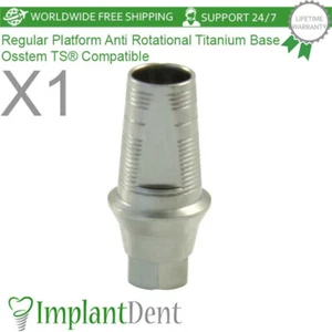 1x Dental Regular Platform 2.5mm CAD/CAM Titanium Base Compatible Dentistry - Picture 1 of 5