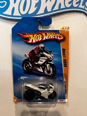 Hot Wheels 2010 nuevos modelos blanco Ducati 1098R 17/44 Foto 1 de 2