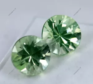 10 quilates piedra preciosa suelta certificada verde turmalina verde paraiba de corte redondo verde - Imagen 1 de 8