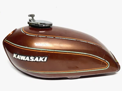Kawasaki KZ400D 1976-77 tanque de gasolina - motocicleta combustible gasolina Foto 1 de 4