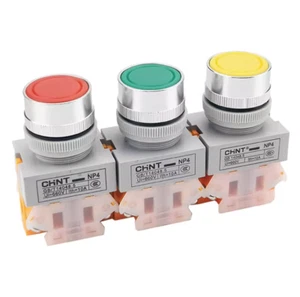 10 Stück Neu Chint NP4-11BN Drucktastenschalter Marke - Bild 1 von 15