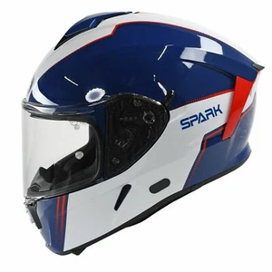 Airoh Spark Full Face Motorcycle Helmet Sport Touring Blue & Red Gloss Flow - Picture 1 of 10