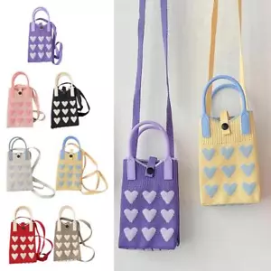 Mujeres Damas Teléfono Móvil Bolso Bandolera Tejido Cartera Hombro ¡LO ÚLTIMO! - Imagen 1 de 24