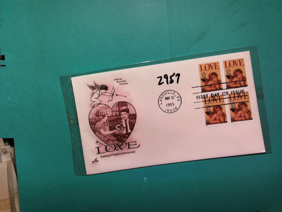 U. S.Stamp FDC- 2957 - Love  - ArtCraft cachet- comb. shipping - Image 1 of 1