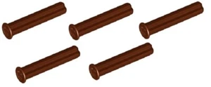 🧱 LEGO 5 New Reddish Brown Technic Axle 3L Stud with Stop Piece Part 24316 RB02 - Picture 1 of 2