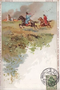 RUSSIA: 1905 Postcard Siberia Series: "Wildfire in a steppe" - Picture 1 of 2