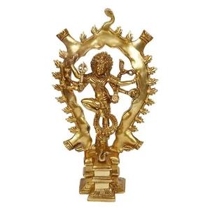 Brass Chola Dynasty Style Lord Shiva Natraja Statue Figurine Idol 12" - Picture 1 of 5