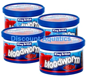 KING BRITISH BLOODWORM 7g FREEZE DRIED WORM FISH TURTLE TERRAPIN AQUARIUM TANK - Picture 1 of 6