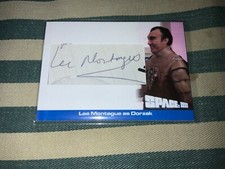 GERRY ANDERSON SPACE 1999  SERIES 3 LEE MONTAGUE CUT AUTOGRAPH CARD S3-LMC1