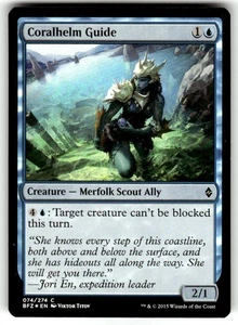 MTG NM FOIL Coralhelm Guide Battle for Zendikar Regular - Picture 1 of 2