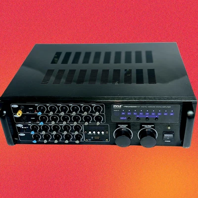 Pyle PMXAKB2000 2000W Bluetooth Digital Karaoke Mixing Amplifier Stereo Receiver - Image 1 of 4