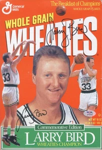 seltene Larry Bird Wheaties Box AUTO PSA DNA AUTHENTIFIZIERUNGSZERTIFIKAT - Bild 1 von 1