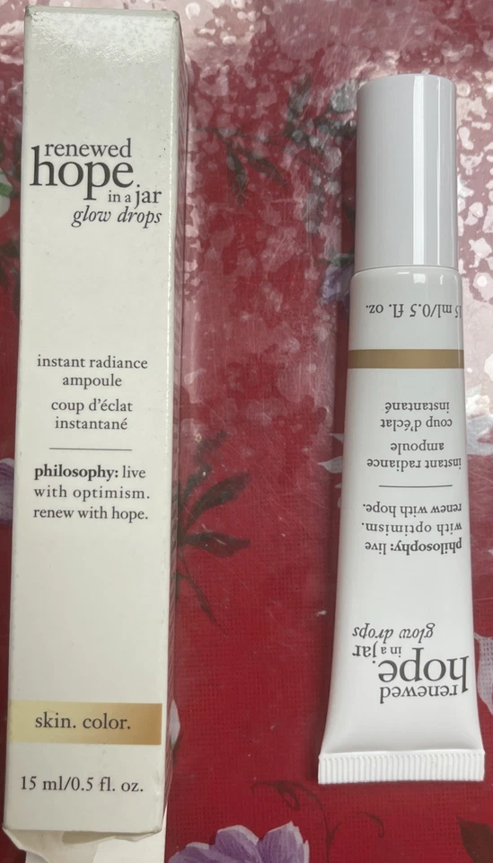 Philosophy Renewed Hope в банке светящиеся капли мгновенное сияние 0,5 унц цвет кожи - Изображение 1 из 1