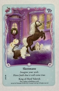 Bella Sara Winter Festival Foil From Pack to Sleeve 29/55 Sleetmane Last One! - Picture 1 of 3