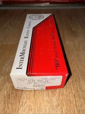 Intermountain HO Kit #40734-05 10’ High AAR 40’ Boxcar Rock Island 134361 New - Image 1 of 2