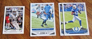 T.Y. Lote de 4 tarjetas coleccionables Hilton 2013 con 1 inserción NFL Football Colts - Imagen 1 de 2