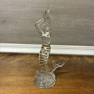 Fostoria Meerjungfrau Vintage Glas Statue MCM - Bild 1 von 11