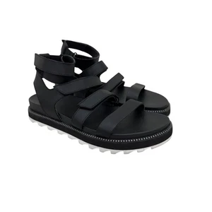Sorel Roaming schwarze Leder-Sandalen mit mehreren Riemen Schuhe NL4298-010 Damengröße 8,5 - Bild 1 von 8