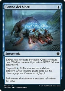 MTG Magic THB Theros Beyond Death - 1x ITA NM 066 C Sonno dei Morti - Picture 1 of 1
