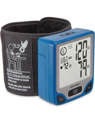 Monitor automático de presión arterial de muñeca Homedics con tecnología Smart Measure Foto 1 de 4