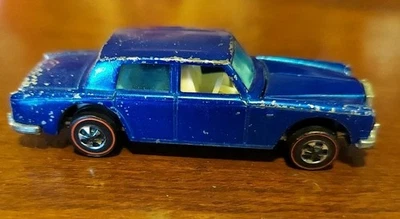 Hot Wheels Redline ROLLS ROYCE SILVER SHADOW Blue HK White Interior  - Image 1 of 4