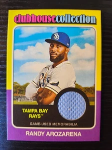 2024 Heritage Randy Arozarena Clubhouse Collection Relic #CCR-RA Rays - Picture 1 of 2