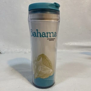 Vaso de viaje Starbucks Coffee Bahamas Global Icon 12 oz conchas viaje a la playa - Imagen 1 de 12