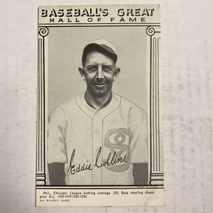 1948 Exhibits Baseball Greats Hall Of Fame Eddie Collins EX AE - Picture 1 of 2