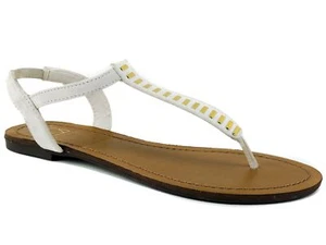 Material Girl Women's Salem Thongs Sandals White Size 5 M - Bild 1 von 6