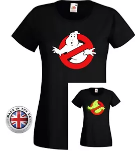 Camiseta negra GHOSTBUSTERS Brilla en la Oscuridad. Unisex, damas ajustadas, niños - Imagen 1 de 9