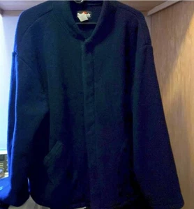 Bulwark FR Nomex Fleece Jacket in Navy Blue, XL - Picture 1 of 9