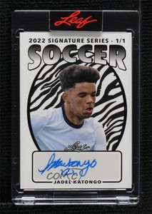 2022 Leaf Signature Series Zebra 1/1 Jadel Katongo #SS-JK1 Auto 2zr