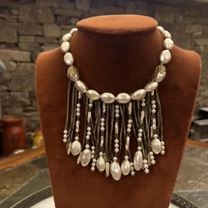 1920’s Antique Barock Pearl Flappers Necklace 16” - Amazing Piece of History - Bild 1 von 14