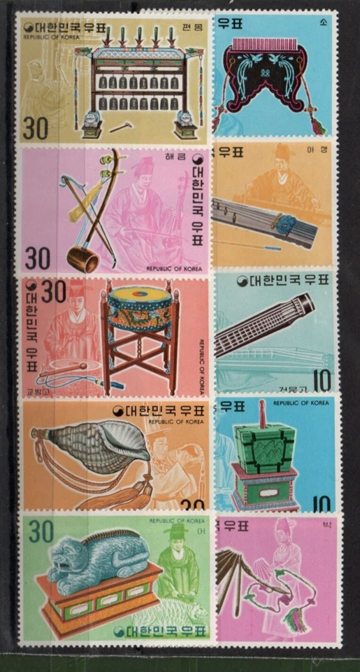 Korea Instrument Series Stamp sets MNH - Image 1 of 1