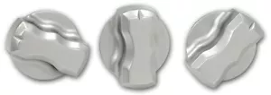 Silver Brushed Billet Aluminum A/C Knobs for 2007-2014 Toyota FJ Cruiser - Picture 1 of 7