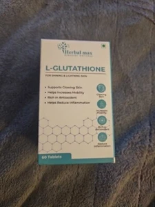 Herbal max Plant Based L - Glutathione Tablet Supplement - Antioxidants - 60 Tab - Picture 1 of 4