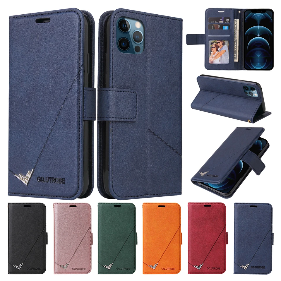 Leather Wallet Magnetic Cover Card Case For iPhone 12 11 PRO XS MAX XR 8/7 Plus - Image 1 of 1