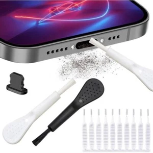 Phone Cleaning Kit Phone Port Cleaner Kit Charging Port Dust Plug Cleaner Brush - Afbeelding 1 van 12