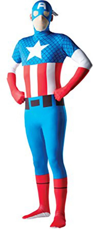 OFICIAL MARVEL'S CAPITÁN AMÉRICA ADULTO HALLOWEEN DISFRAZ HOMBRE TALLA XLARGE Foto 1 de 1