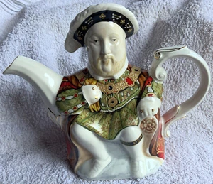 Seltene hervorragende James Sadler Teekanne "Henry VIII" Kings & Queens Serie Sammlung  - Bild 1 von 12