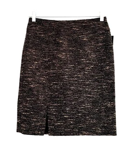 NEW Mary Kay By Twin Hill Women's Black & Gold Pencil Skirt Sz.4 Petite NWT - Picture 1 of 10
