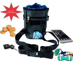 Outdoor Dog Treat Bag Obedience Training Pouch Food Snack Multi-Purpose + bonus - Picture 1 of 9