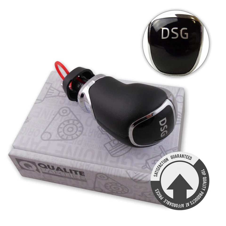 LEDER SCHALTKNAUF SCHALTKNOPF SCHALTHEBEL DSG FÜR SKODA FABIA III OCTAVIA 3 YETI - Bild 1 von 1