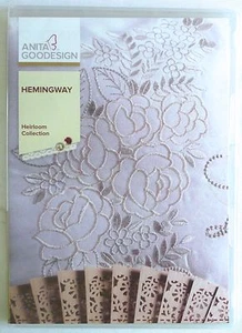 ANITA GOODESIGN Hemingway Bordado CD Colección Reliquia 76 Diseño 72AGHD NUEVO - Imagen 1 de 2